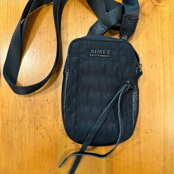 Aimee Kestenberg Black Quilted Crossbody Bag - Picture 1 of 4